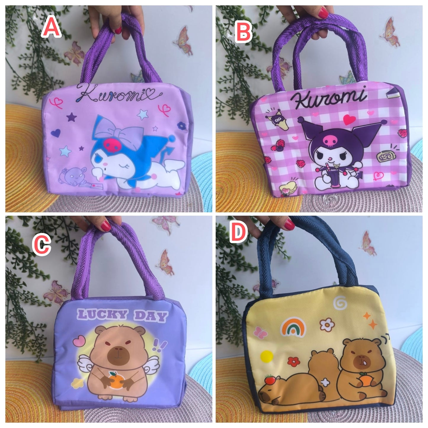 Loncheras De Capibara y Kuromi Térmicas