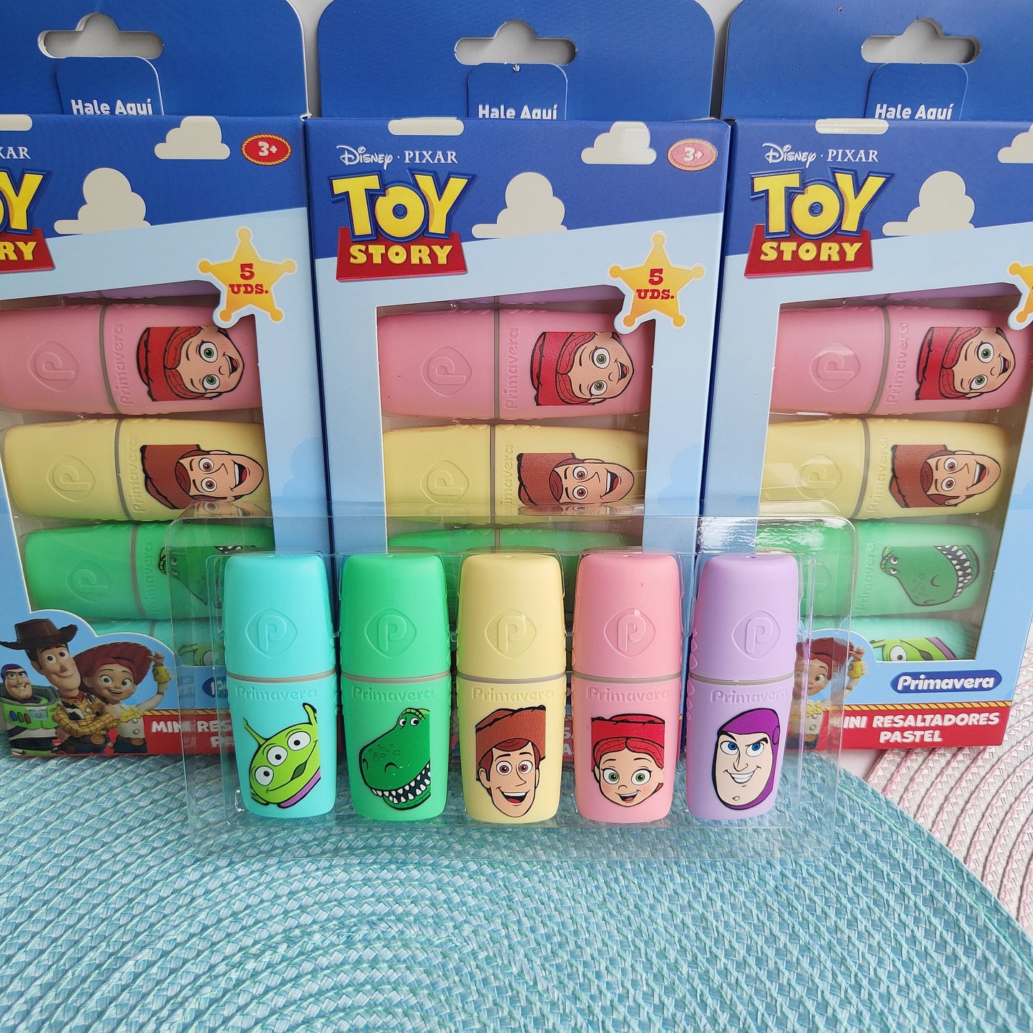 Resaltadores Toy Story Tonos Pastel X5 unidades