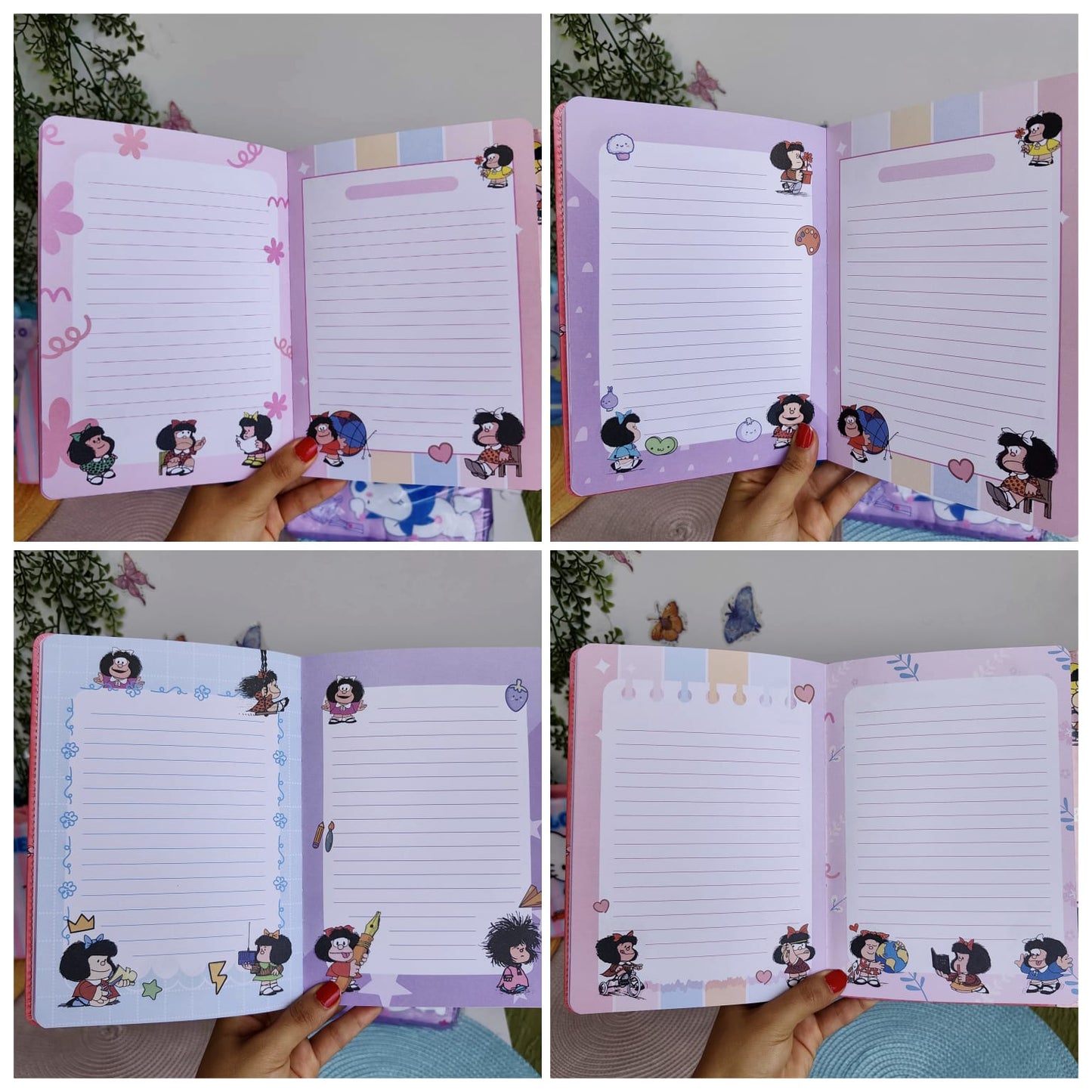 Agenda Acolchada De Mafalda Con Broche
