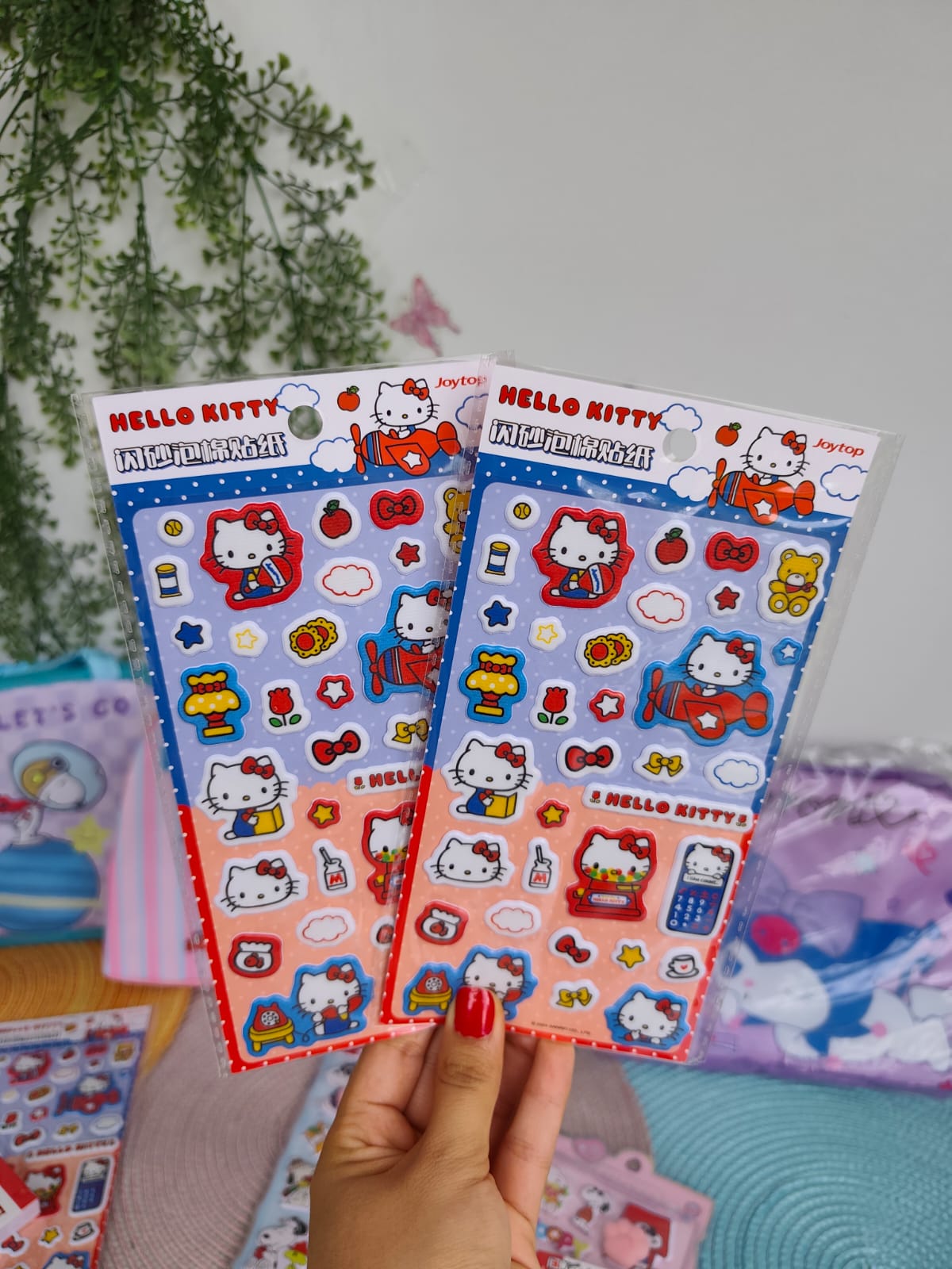 Stickers De Hello Kitty Con Relieve Valor Por Unidad