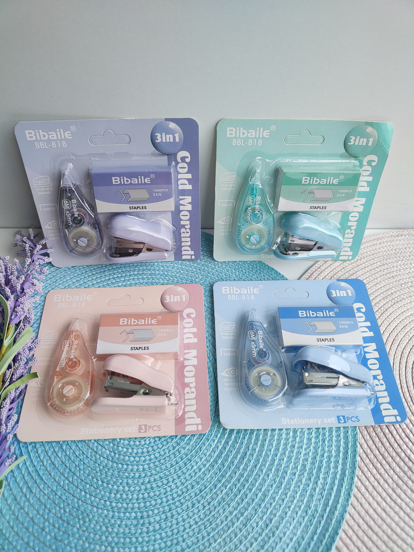 Set De Grapadora X3
