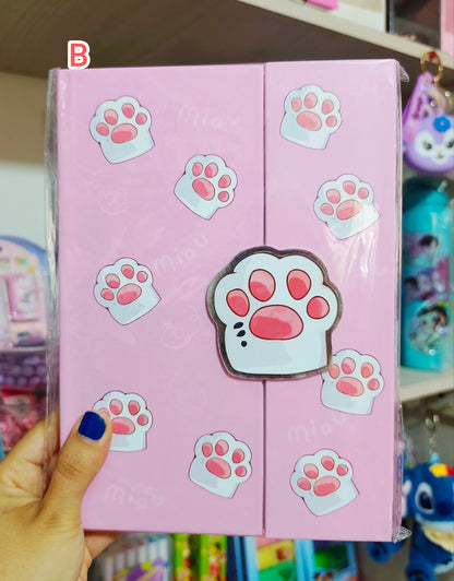 Agenda De Huellita Hojas Rayadas
