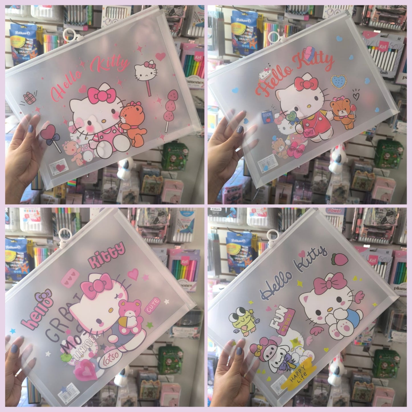 Sobre Carpeta Plástica Hello Kitty Tamaño Carta