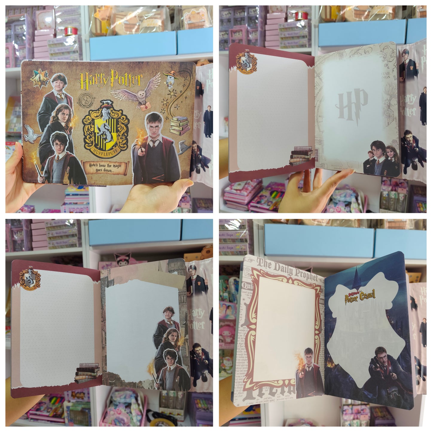 Agenda Harry Potter Acolchada Con Broche Imantado