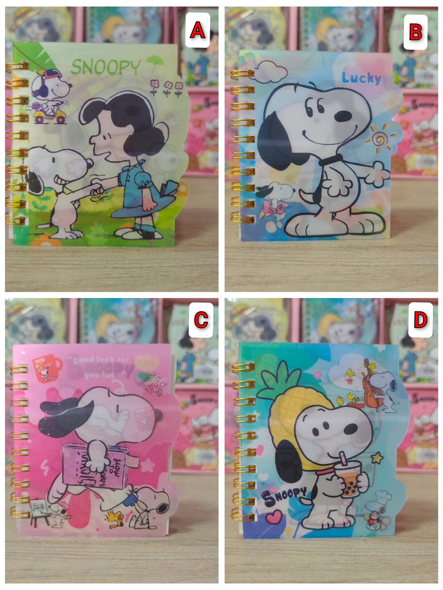 Mini Agenda De Snoopy Holograma