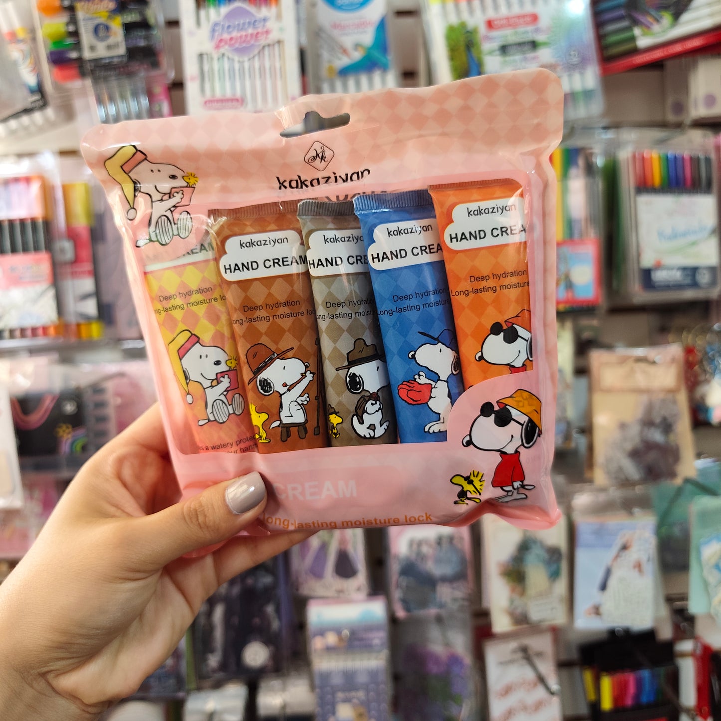 Cremas Para Manos De Snoopy X5 Unidades