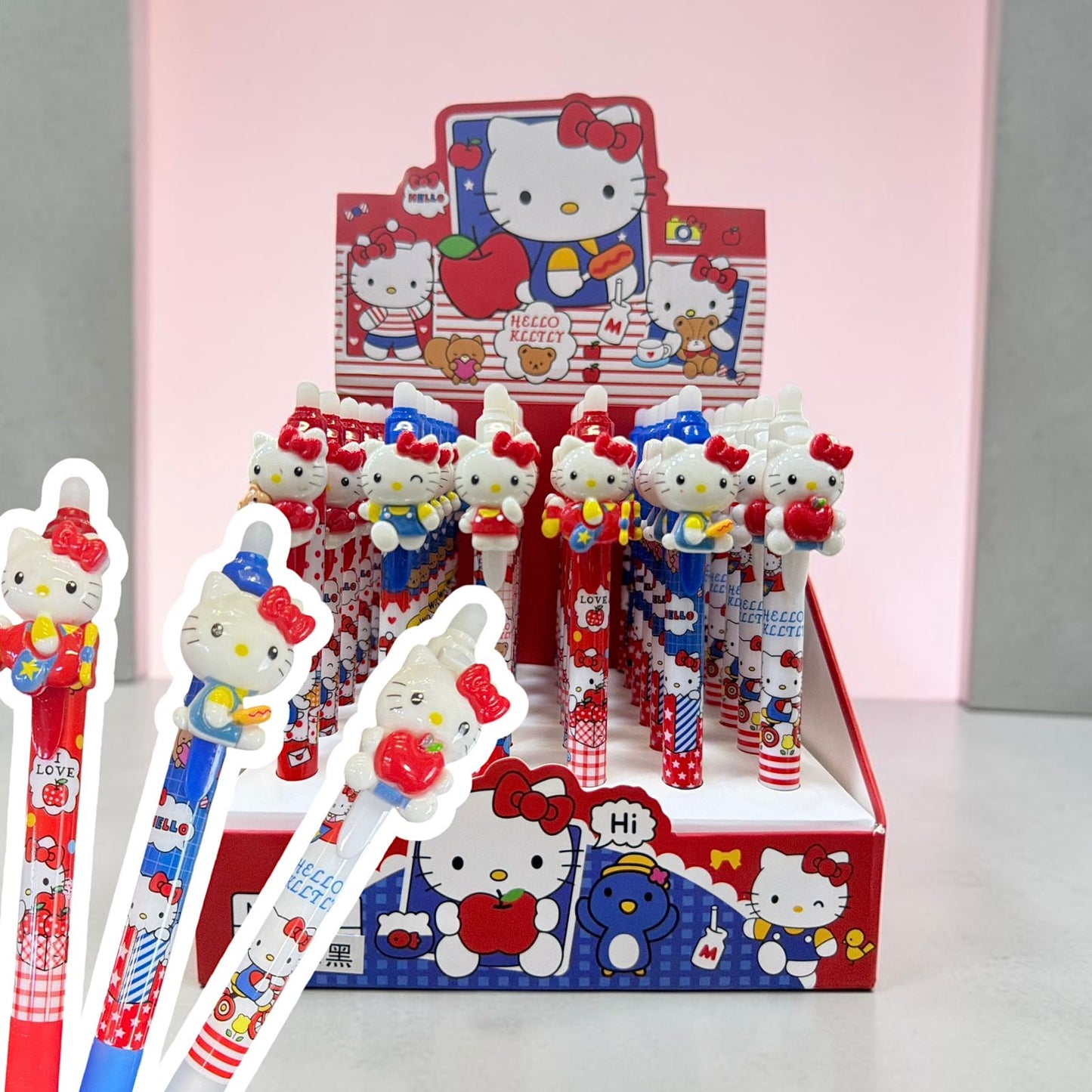 Lapicero Hello Kitty Borrable Retráctil