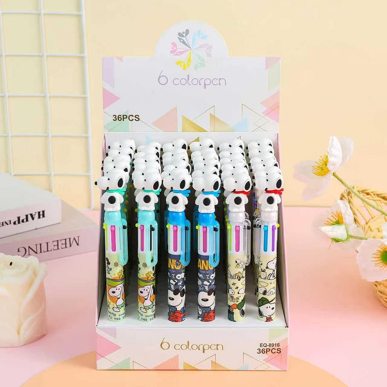 Lapicero 6 Minas De Snoopy
