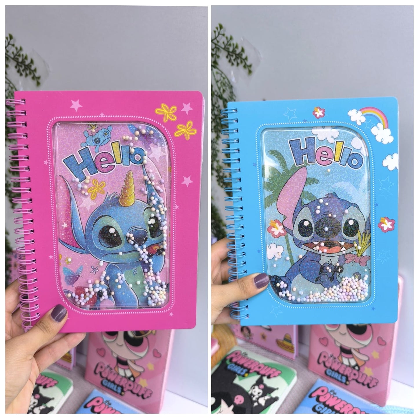 Agenda de Stitch Hojas Rayadas a Color
