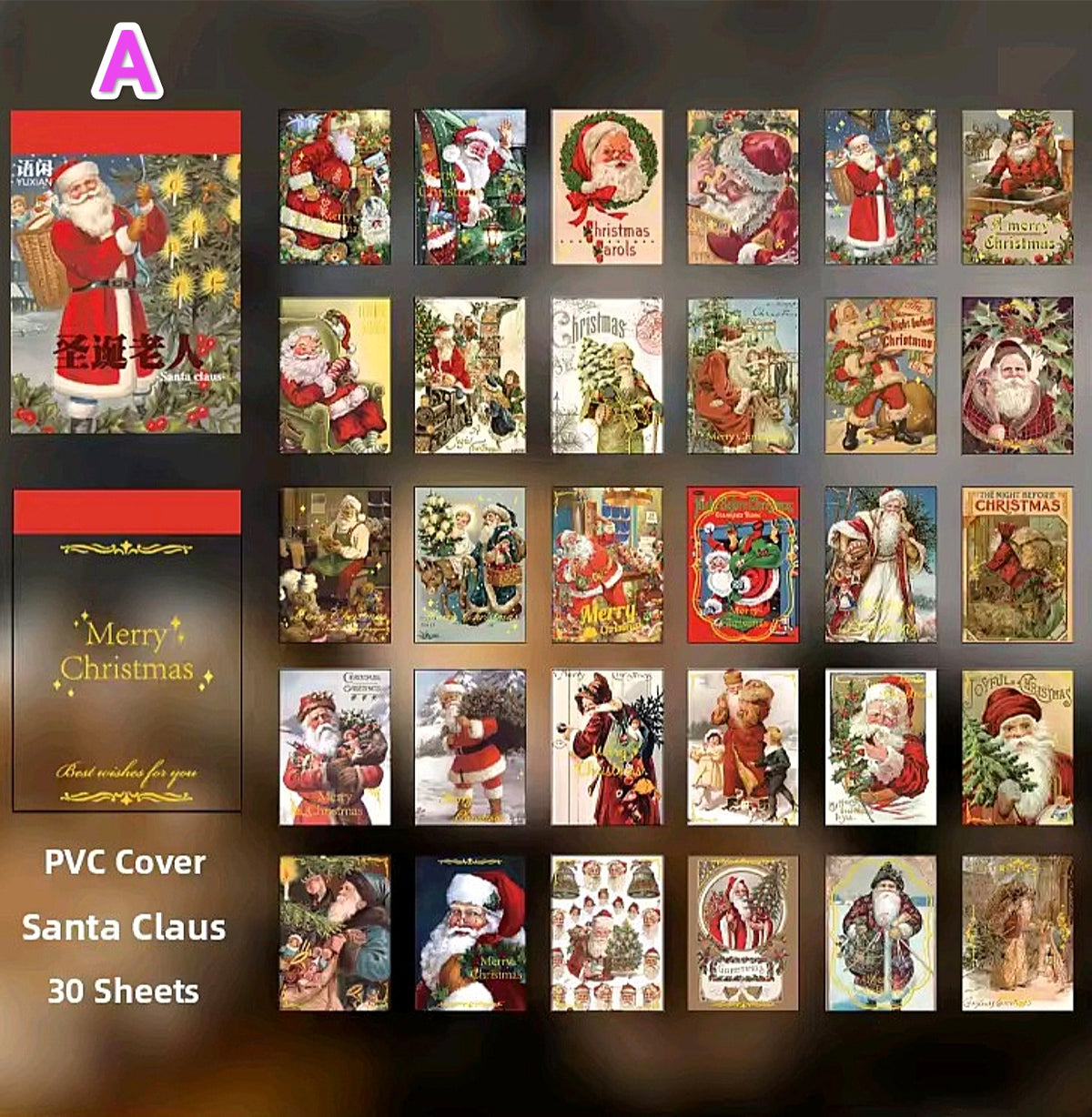 Mini Libro De Stickers Edición Navidad X30 Hojas