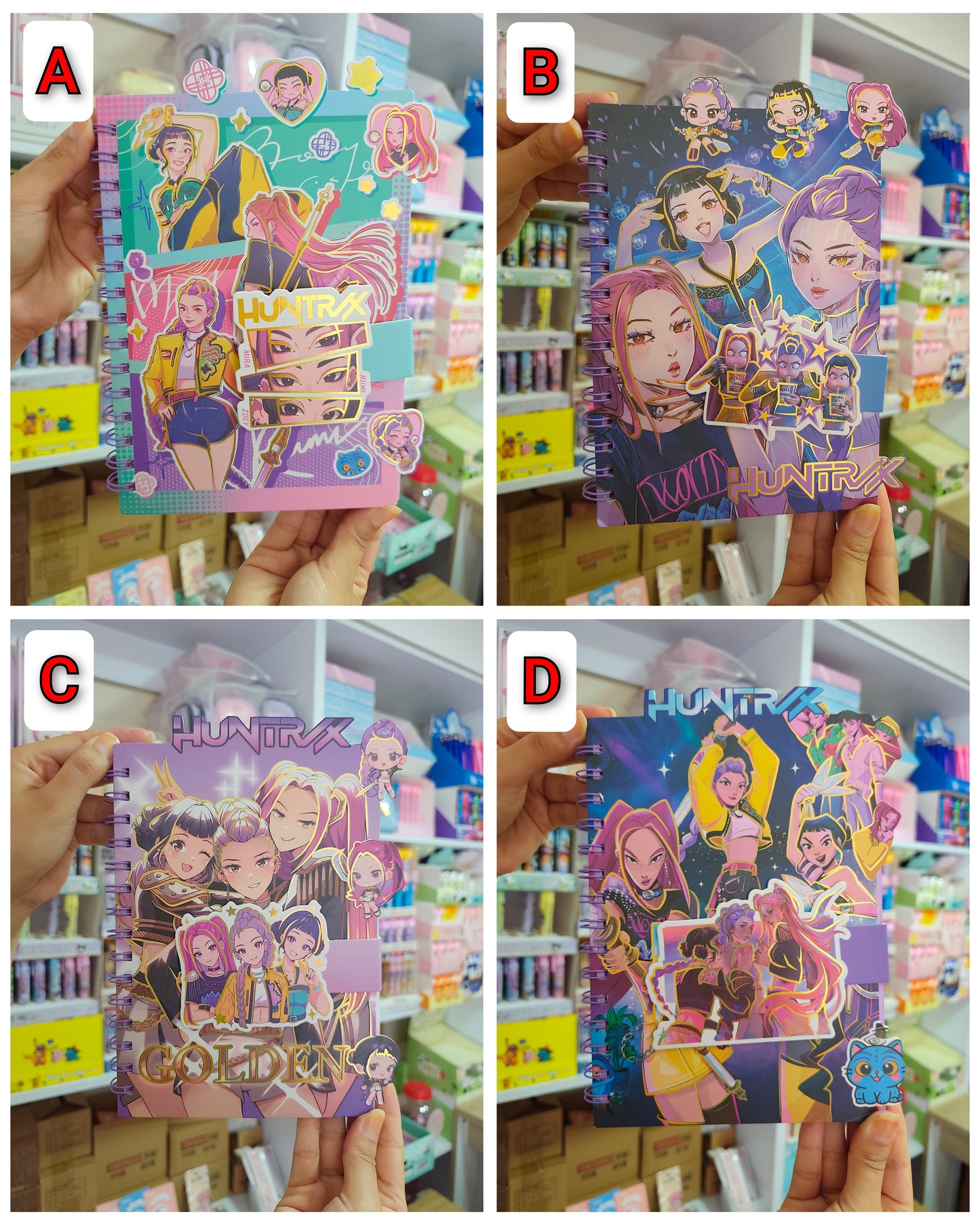 Agenda Guerreras K-Pop Con Broche Efecto 3D