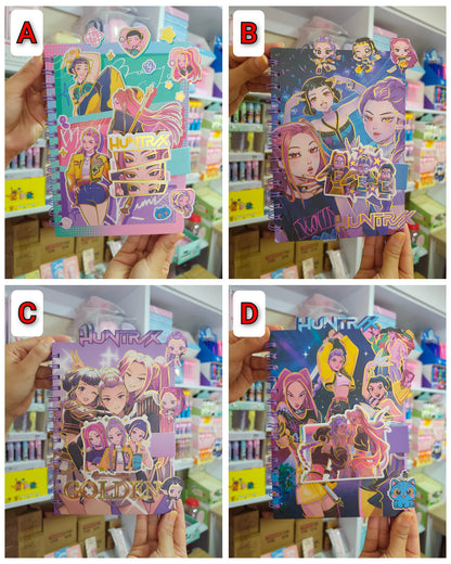 Agenda Guerreras K-Pop Con Broche Efecto 3D