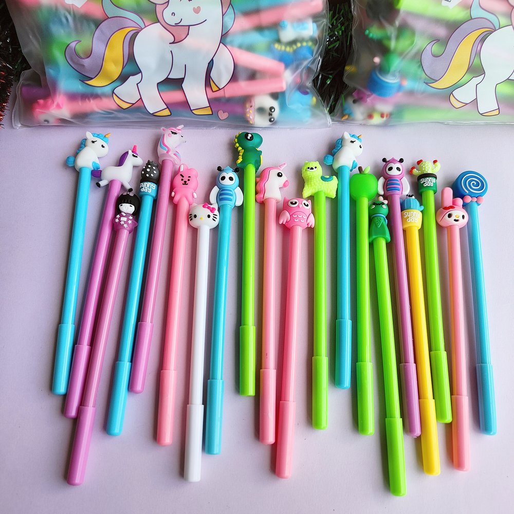Lapiceros surtidos Kawaii X20 Unidades tinta negra